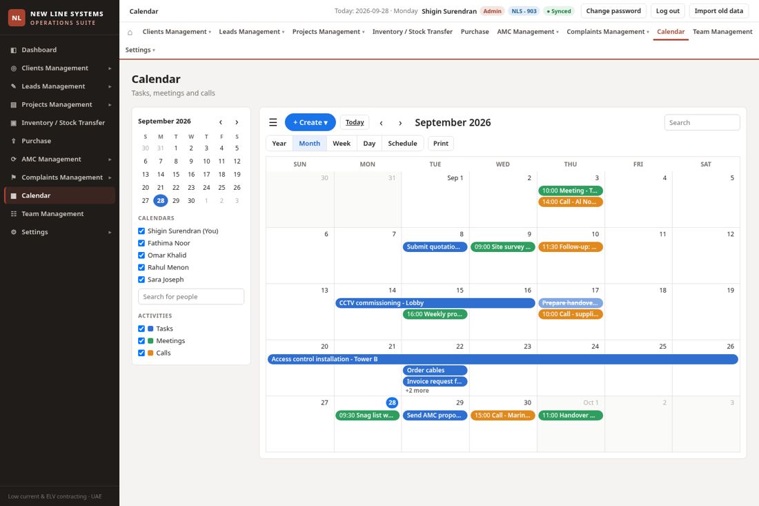 The Calendar.